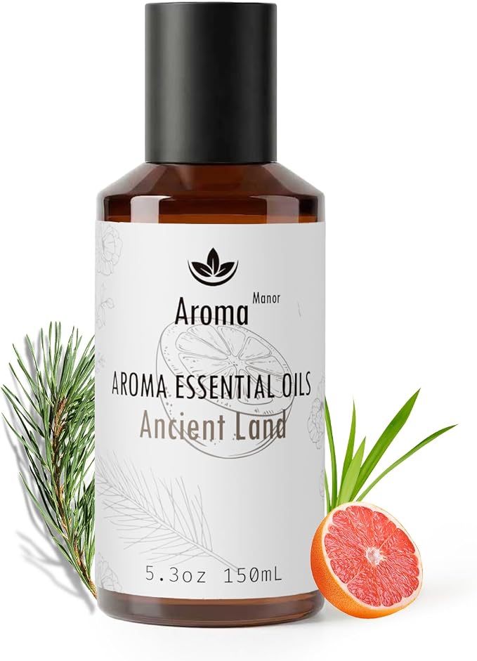 Scent Essential Oils for Diffusers for Home: Ancient Land Hotel Luxury Scents Fragrance Oil - Aroma Oil with Notes of Grapefruit, Geranium and Cedarwood Essential Oil -150 mL Scented Oils for Diffuser