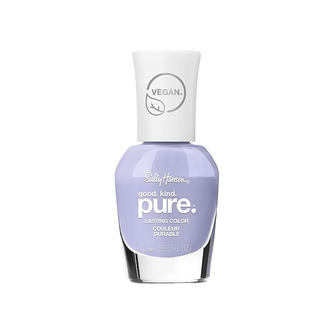 Sally Hansen Good. Kind. Pure. Nail Polish | Plant-Based, Vegan, 16-Free Formula | Opaque, Shiny | 363 Iris-istible | Bright Purple Nail Color