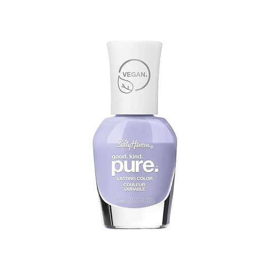Sally Hansen Good. Kind. Pure. Nail Polish | Plant-Based, Vegan, 16-Free Formula | Opaque, Shiny | 363 Iris-istible | Bright Purple Nail Color