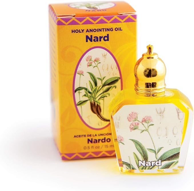 Nard Holy Land Anointing Oil from Israel, 1/2 oz Roller Bottle from Jerusalem, Locally Sourced Essences, Gift for Pastors, Priests, Rabbi, & Clergy, Aceite Ungido de Nardo