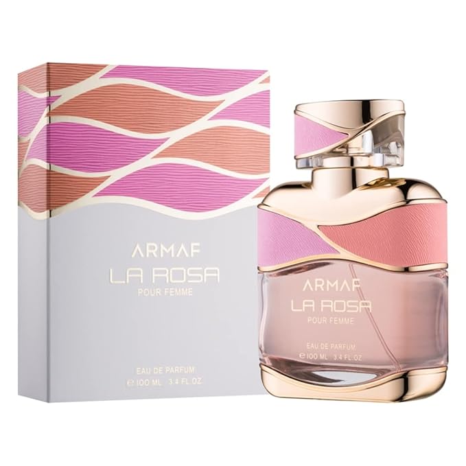 Armaf La Rosa Pour Femme Eau De Parfum 100ML For Her, Floral Fragrance, Perfume For Women, La Via