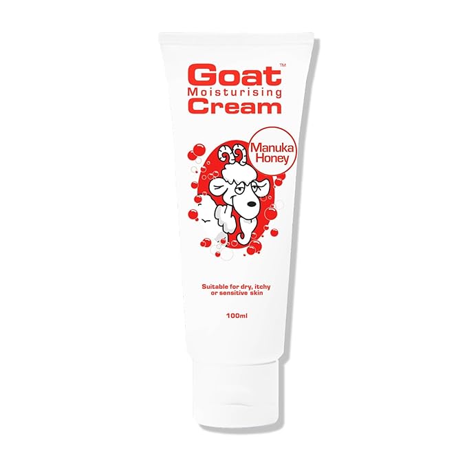 Goat Moisturising Cream - Goat Moisturising Hand and Body Cream - Enriched with Goats Milk, Vitamin E - 3.4 oz - Manuka Honey
