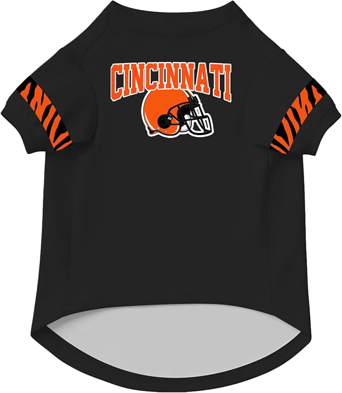 Cincinnati Dog Clothes Personalized Pet Jersey T-Shirt Custom Name Number