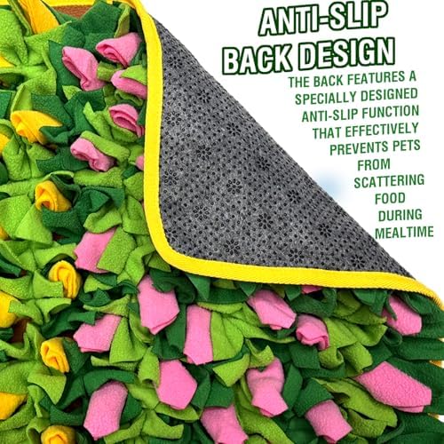 Snuffle Mat for Dogs, Sniff Mat for Cats Puppies Rabbits, 23.62''×15.75''