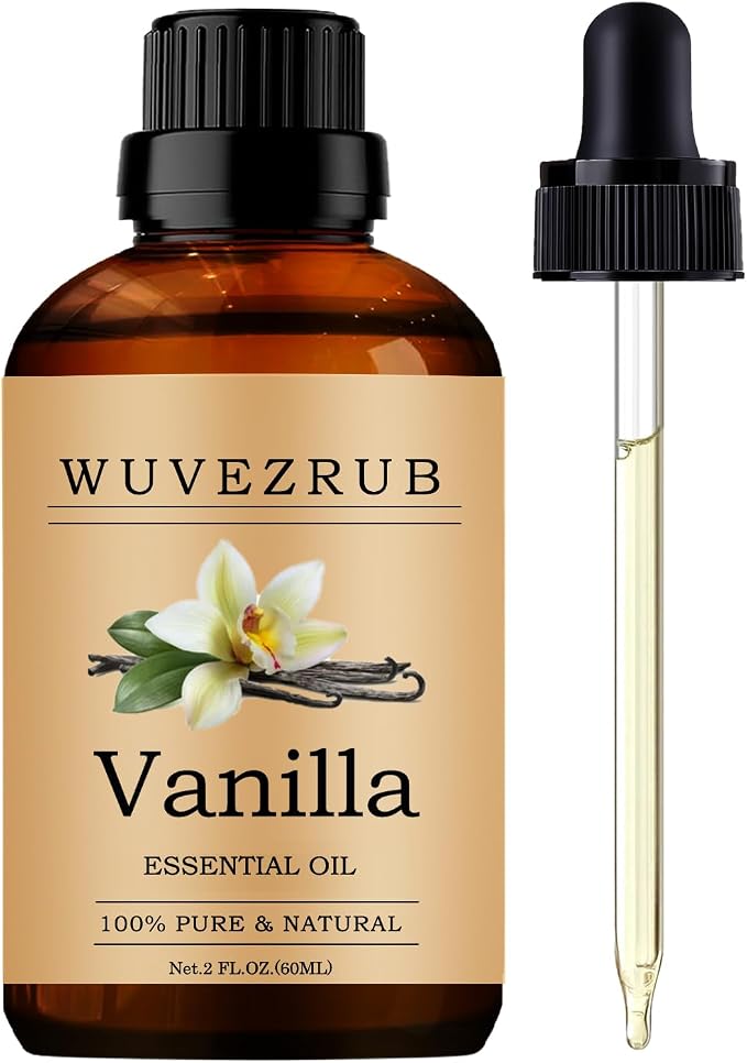 Vanilla Essential Oils, 60ML Pure and Natural Essential Oil for Aromatherapy Diffuser - Vanilla /2 Fl Oz