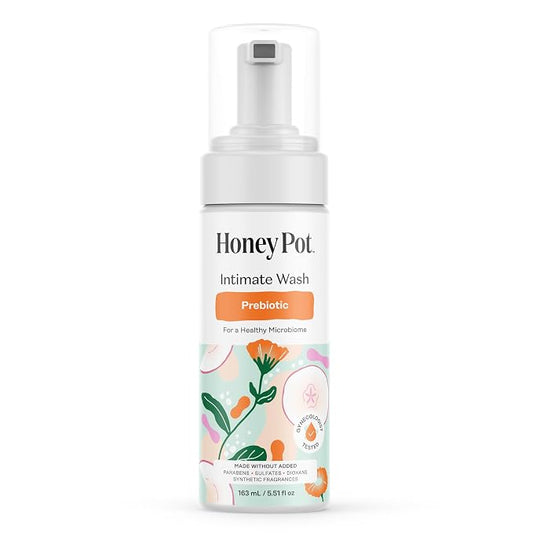 The Honey Pot Company - Feminine Wash - Prebiotic - Herbal Infused w/Aloe Vera, Apple Cider Vinegar, and Prebiotics - pH Balanced, Feminine Care for Sensitive Skin - 5.51 Fl Oz