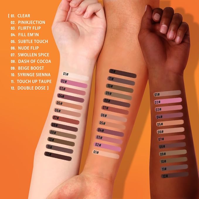 Retractable Lip Liner Pencil for Shaping & Sculpting Lips,Creamy Matte Gel Crayon Lip Liner Pencil delineador de labios,Long Lasting Waterproof Lipstick LipLiner (02#, 1 Count (Pack of 1))