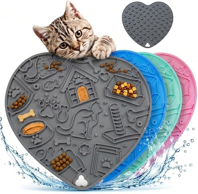 Interactive Cat Puzzle Feeder & Dog Enrichment Toy, Slow Feeder for Indoor Cats, Kittens, Puppies & Small Dogs, Treat Dispensing Food Puzzle to Encourage Foraging, Mental Stimulation & Reduce Boredom