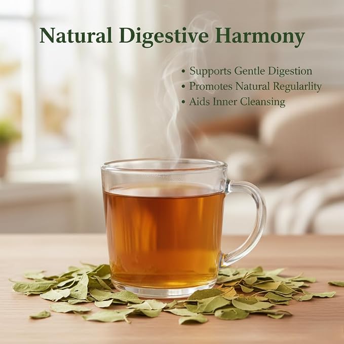 Senna Leaves Tea, Dried Herbal Tea, 100% Natural – 3.53 oz (100g) | Loose Leaf Dried Senna Alexandrina, Non-GMO, Caffeine-Free