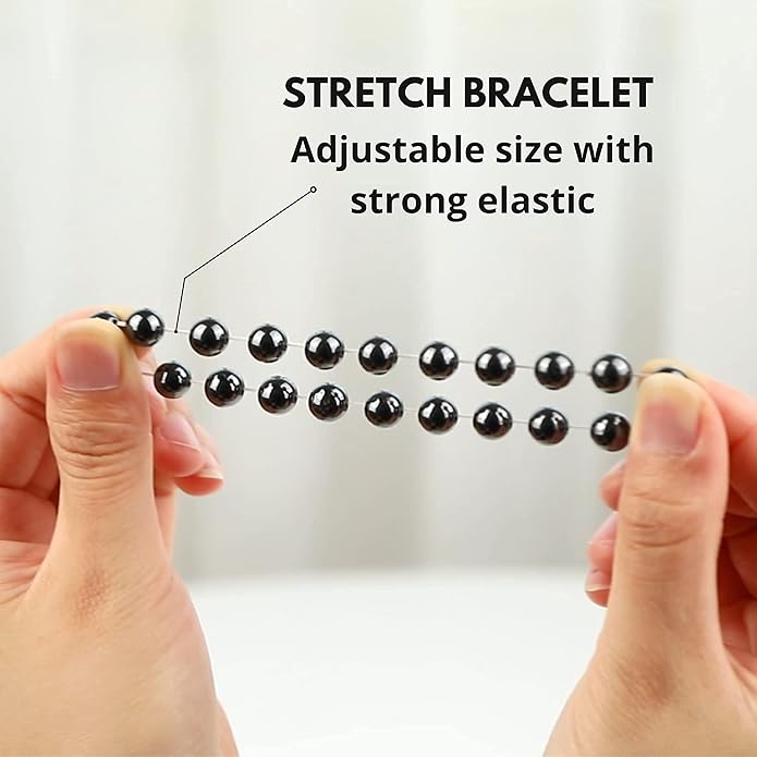 Crystal Vibe 8mm Beaded Bracelets For Women Men - Healing Crystal Bracelet - Adjustable Size