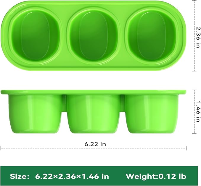 Dog Frozen Treat Toy Accessory(2PC Silicon Trays),This Accessory can be Matched with the Shape of the Stump/Without Stumps