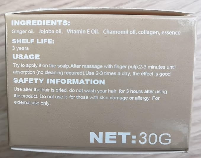 Ginger Germinal Conditioner - Hair Regrowth Serum - Moisturizing Scalp Massage Hair Follicle Essence Cream for Hair Loss and Thinning Treatment (3 Pack 30g/1 OZ)