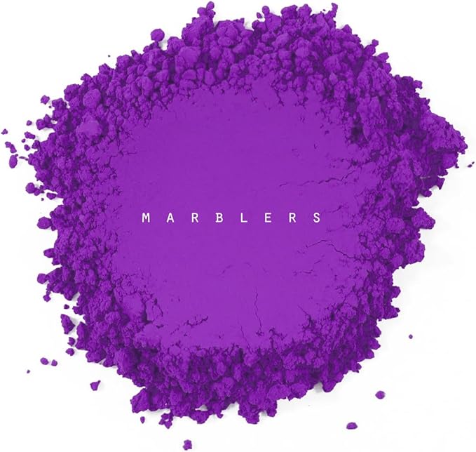 MARBLERS Fluorescent Pigment Powder [Neon Purple] 4oz (113g) | Matte Pigment | Dye | Non-Toxic | Vegan | Cruelty-Free | Nail Polish, Nail Art, Soap, Slime, Candle, Resin, Epoxy, Acrylic Paint