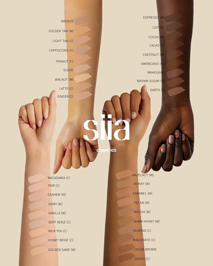 SIIA Cosmetics Seamless Fit Foundation Duo in SW02 Honey Beige