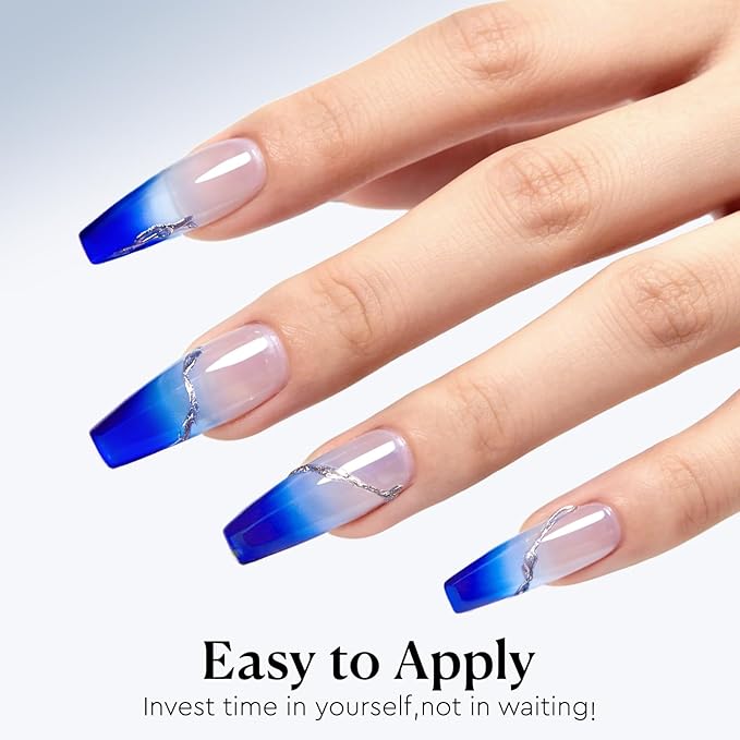 AZUREBEAUTY Blue Nail Polish – Quick Dry, Long-Lasting, Natural Glossy Finish for DIY Manicure & Nail Art, Salon Quality for Women