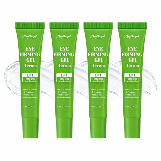 Firming Hydrating Under Eye Gel Cream with Hyaluronic Acid & Collagen - Anti Aging Lightweight Eye Moisturizer to Smooth Fine Lines Caused by Dryness - Non-Greasy & Makeup Friendly (4)