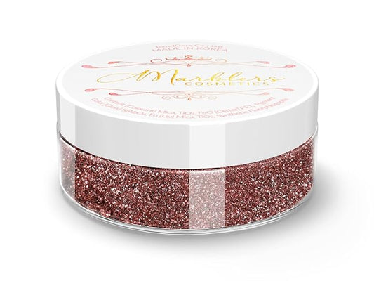 MARBLERS Chunky Natural Mica Powder [Jasper Pearl] 0.11oz (3g) | Highly Pigmented | Non-Toxic, Vegan, Cruelty-Free | Eyeshadow, Body Butter, Nail Polish, Nail Art | Party, Body, Face Makeup