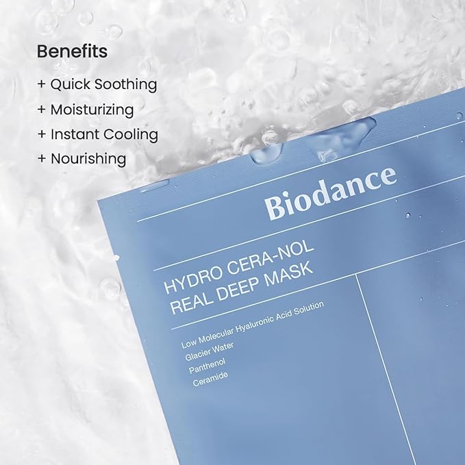 BIODANCE Total Solution Trio: Bio Collagen & Ceramide Panthenol & Sea Kelp Real Deep Mask Set, Firming, Hydrating, Claming Kit, Korean Skin Care, Valentines Day Gifts for Her, Skin Care Set