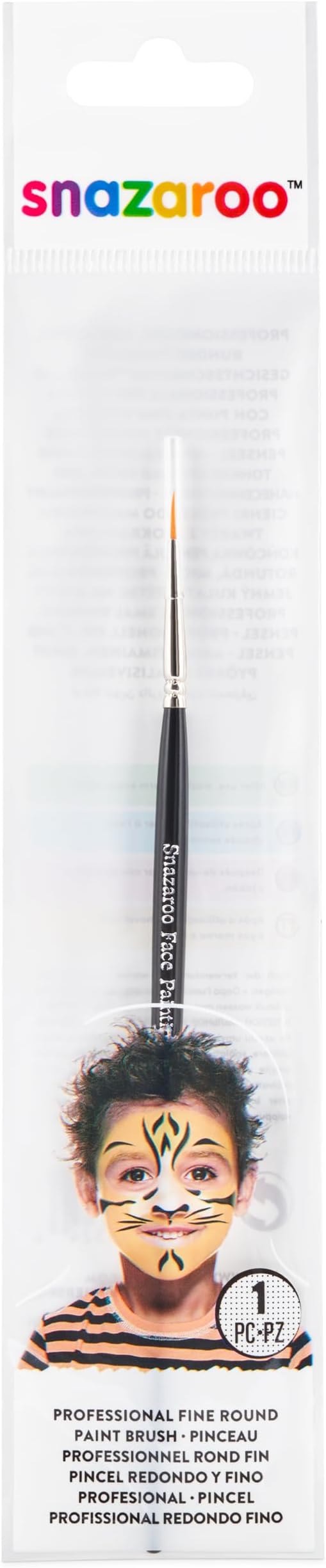 Snazaroo Professional Face Paint Brush, Fine Round