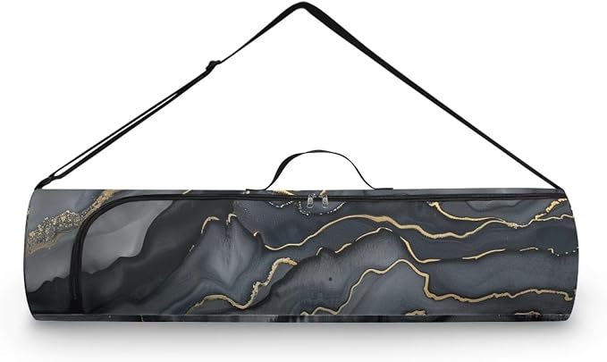 Yoga Mat Bag with Adjustable Shoulder Strap and Handle Zipper, 30in Wide x 6.3in Diameter for Yoga Mat Storage