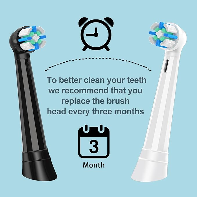 12 Count IO Replacement Heads Compatible with Oral B IO 2/3/4/5/6/7/8/9/10 Series Electric Toothbrushes, Medium Softness Brush Heads Compatible with Oral B iO for Teeth and Gums Care (White)