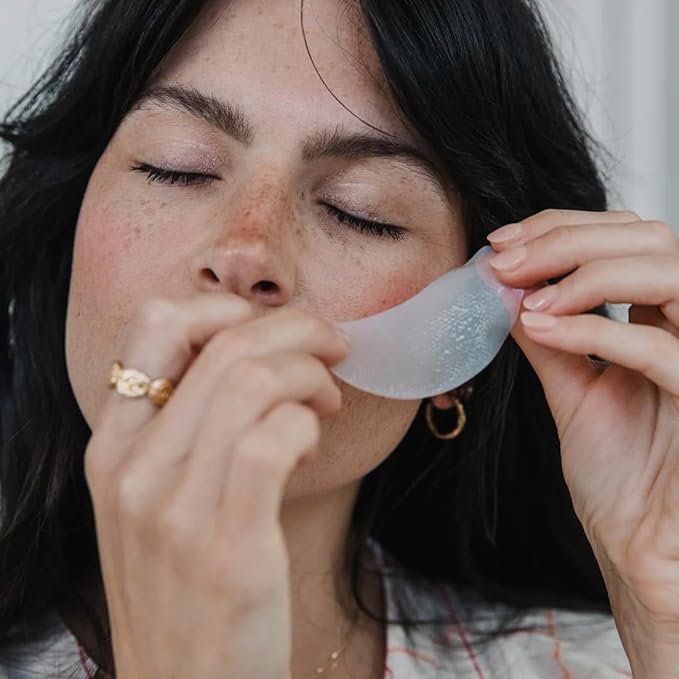 Wrinkles Schminkles Eye Smoothing & Depuffing Masks - Collagen Depuffing Mask for Smooth Wrinkles, Reduce Puffy Under Eyes, & Hydrate Dark Circles - 100% Biodegradable (5 Pairs)