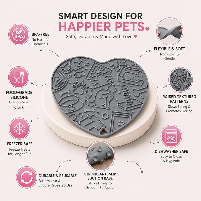 Interactive Cat Puzzle Feeder & Dog Enrichment Toy, Slow Feeder for Indoor Cats, Kittens, Puppies & Small Dogs, Treat Dispensing Food Puzzle to Encourage Foraging, Mental Stimulation & Reduce Boredom