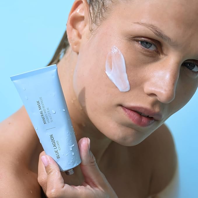 Blue Lagoon Hydrating Overnight Mineral Face Mask, Lightweight Gel Mask For Intense Hydration & Boosts Skin’s Moisture Level, Use for Overnight Hydration Treatment, 2.5 oz