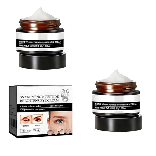Snake Peptide Eye Cream，Anti-Aging Eye Cream for Dark Circles, Puffiness & Wrinkles, Hydrating Eye Treatment with Niacinamide & Glycerin (2)