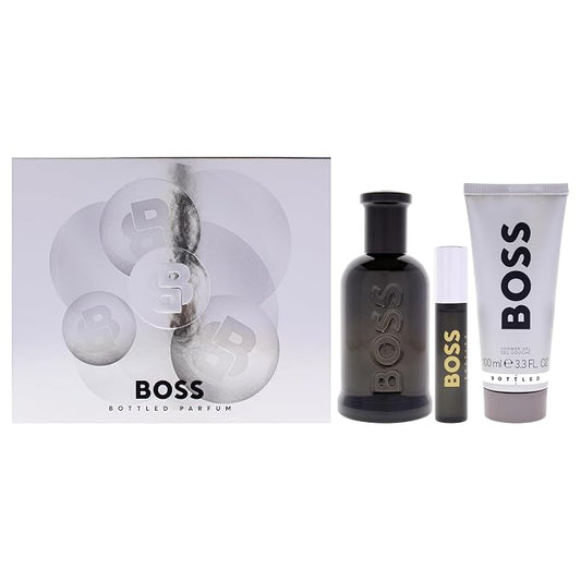 Hugo Boss/ Boss Bottled No. 6 for Men - 3 Pc Gift Set 3.3oz Parfum Spray, 0.33oz Parfum Spray (Mini), 3.3oz Shower Gel
