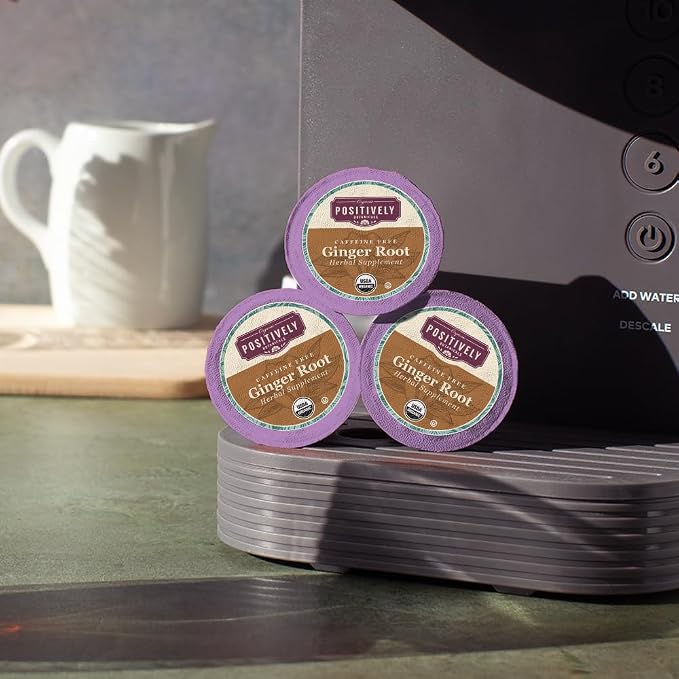 Organic Positively Botanicals Company, Ginger Root, K-Cup Compatible, 24 Pods