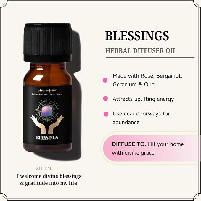 Blessings, Attract Money & Good Luck Oils | 3 x 10ml |Ideal for Attracting Abundance, Positive Outcomes etc | Manifestation & Mindfulness