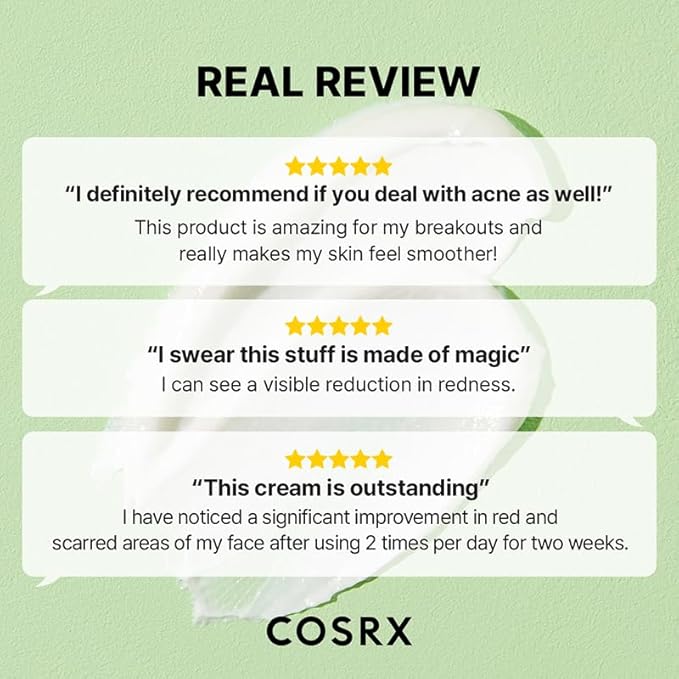 COSRX Centella Blemish Cream, 1.05 fl.oz / 30g | Centella | Korean Skin Care, Vegan, Cruelty Free, Paraben Free
