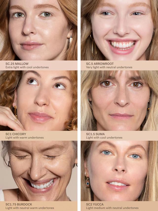 ILIA - True Skin Serum Concealer | Non-Comedogenic, Cruelty-Free, Vegan, Safe For Sensitive Skin, Reduces Appearance of Dark Circles + Blemishes (Mallow SC.25, 0.16 oz | 5 ml)