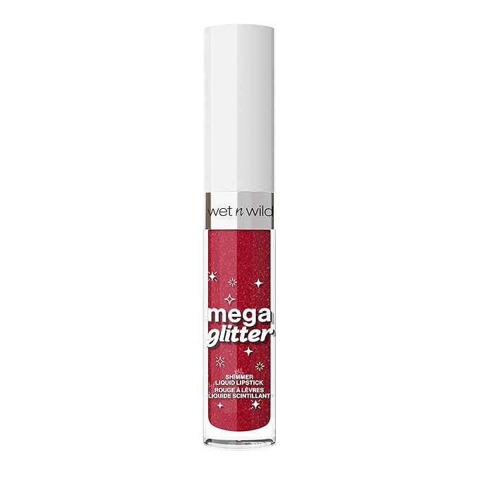 wet n wild Mega Glitter Shimmer Liquid Lipstick, Matte-to-Glitter Finish, Lightweight Formula, Comfortable Wear, Vitamin E-Infused for Nourished Lips, Vegan & Cruelty-Free - New Soulmate