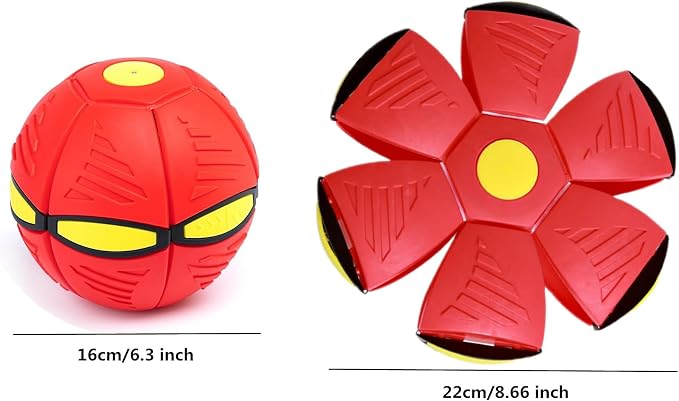 2 Pack Dog Flying Disc Toy Pet Flying Saucer Ball for Dogs Disc Games Toys