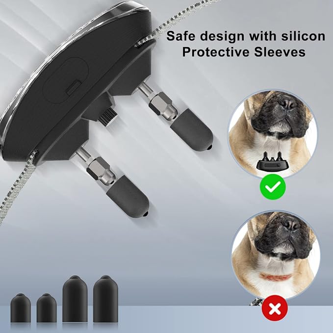 Smart Automatic Anti bark Dog Collar Intelligent Waterproof Rechargeable Barking Terminator (Black Bark Collar)