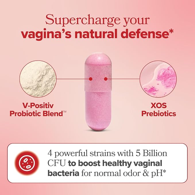 O Positiv URO Vaginal Probiotics for Women pH Balance with Prebiotics & Lactobacillus Probiotic Blend - Vaginal Health Supplement - Support Healthy Vaginal Odor & Vaginal Flora, 60 Count (Pack of 2)