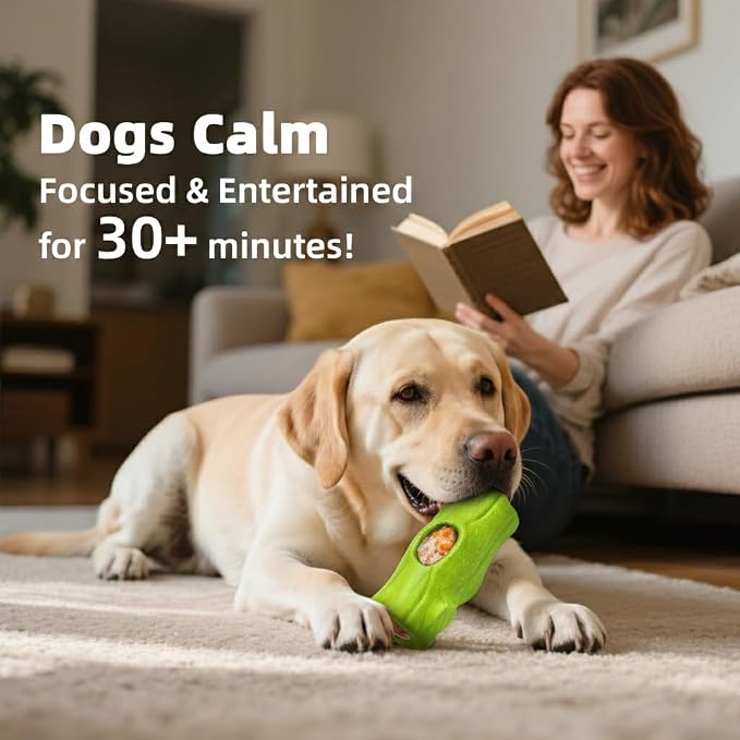 2 Pack Dog Toys for Aggressive Chewers Green