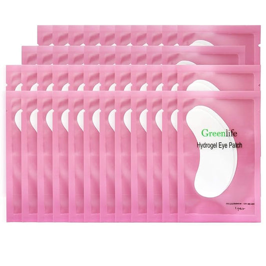 GreenLife 300 Pairs Eye Pads, 100% Naturel Eyelash Extension Under Eye Gel Pads patches kit Collagen with Aloe Vera Hydrogel Eye Patches set for Eyelash Extension Supplies Tools (50 150 300 Pairs)