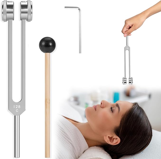 Propelify 128 hz Healing Instrument, Aranovia 128 hz - Healing Tuning Fork, Perfect for Chakra Healing, Sound Therapy, and Meditation — Ideal Gift Choice