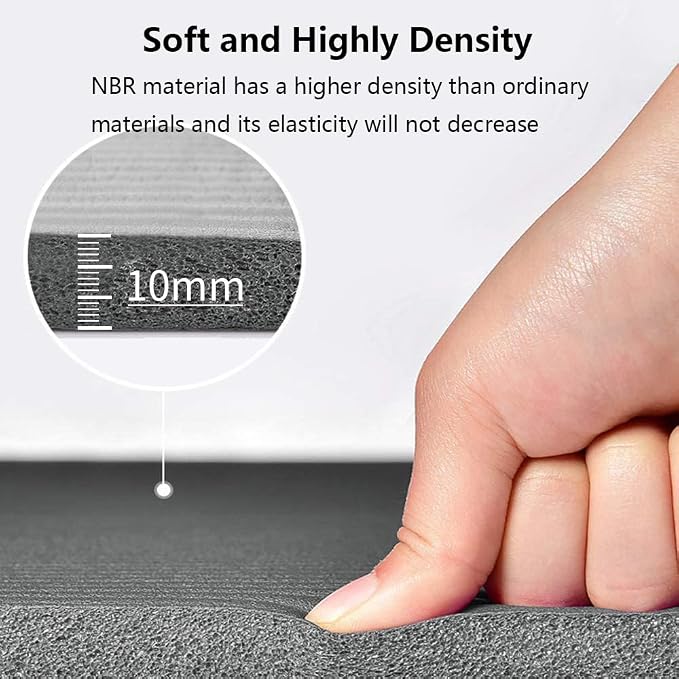 LFS Yoga Mat 72.8" x 31.5" x 2/5 inch Thick With Strap and Bag, Extra Wide Workout Mat for Women and Men, Non Slip Exercise Mat for Home Outdoor Yoga, Pilates, Stretching, Floor & Fitness Workouts