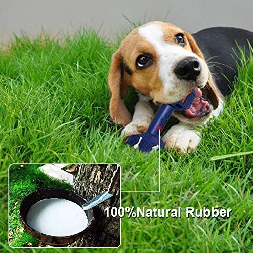 Dog Chew Toys for Aggressive Chewers,Food Grade Non-Toxic Dental Pet Toy,Tough Durable Indestructible Dog Toys for Small Dogs.Blue（8IB-15IB）