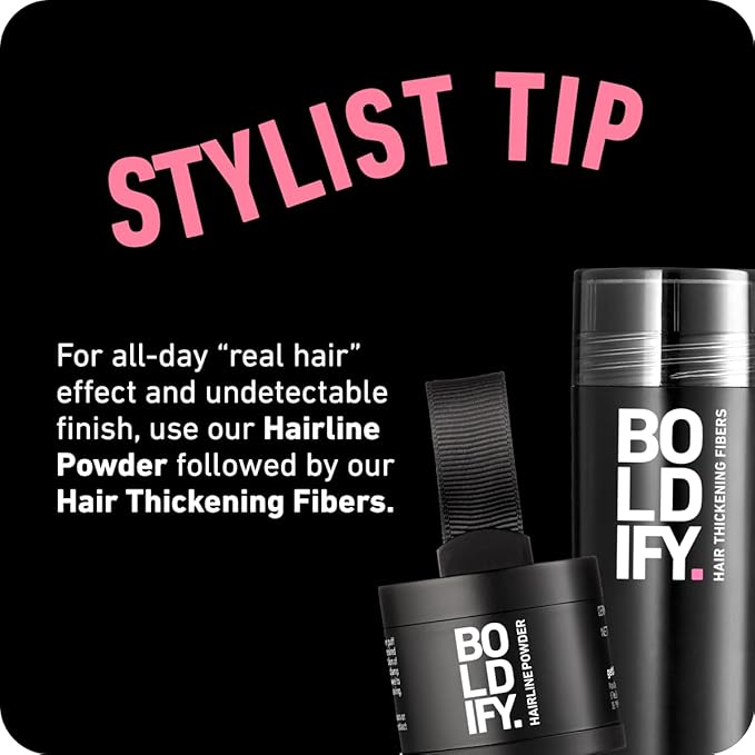 BOLDIFY Hairline Powder Color Sample Kit - Root Touch Up Hair Color for Gray Coverage - Bald Spot Concealing Hair Powder for Women & Men - 24-Hour Stain-Proof - Dark Browns + Black