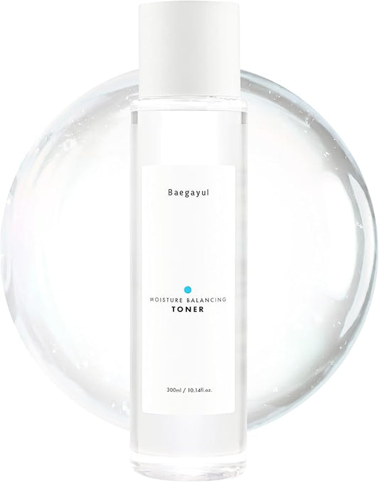 Moisture Balancing Face Toner – Hydrating Korean Toner for Sensitive Skin with Low pH, CICA & Ceramide, PHA and Job’s Tears Extract, Plumping & Calming K-Beauty Skincare (10.14 fl oz)