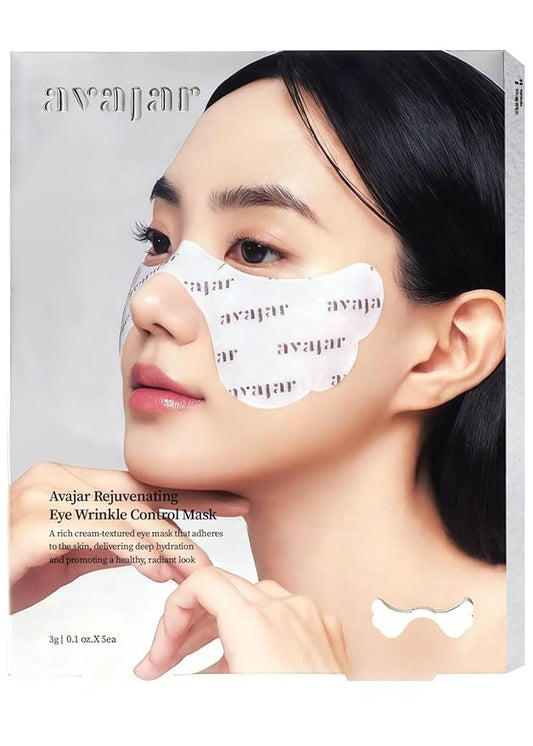 Avajar Collagen Eye Patches, Premium PDRN Anti-Aging Under Eye Patches for Wrinkles & Dark Circles with Peptides and Niacinamide, Firming & Hydrating Korean Skincare Eye Mask for Women, 5 Sheets