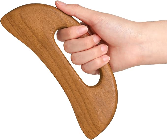 Wooden Cellulite Massager, Body Guasha Tool Lymphatic Drainage Massager Muscle Scraper Back Massage Tool Relieve Muscle Fatigue, Body Gua Sha Paddle Anti Cellulite Tool for Women and Men