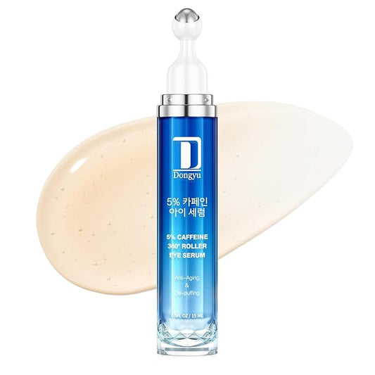 Dongyu Caffeine Eye Cream for Dark Circles: Under Eye Cream Morning Skincare (Royal Blue)
