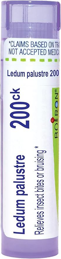 Boiron Ledum Palustre 200Ck Homeopathic Medicine for Insect Bites - 80 Pellets