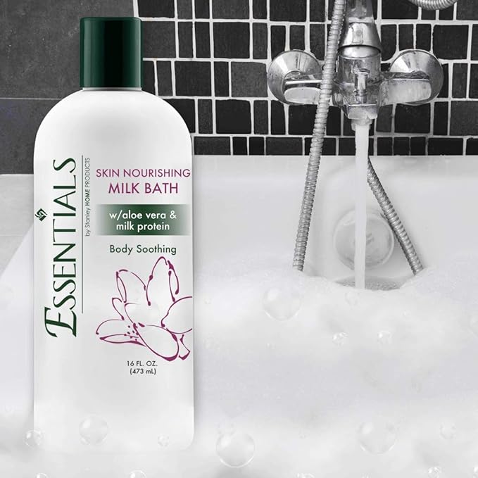 Stanley Home Products Essentials Skin Care Kit - Complete Skincare Set with All-Purpose Cream, Nourishing Milk Bath, Feet TreatMint Foot Lotion and Hand Moisturizer Cream - For Spa & Home